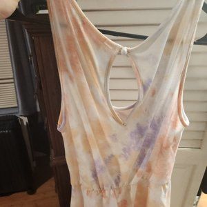 Pink lily multicolor romper